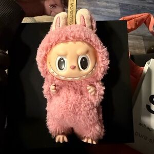 Pink Furry Bunny Costume Figure